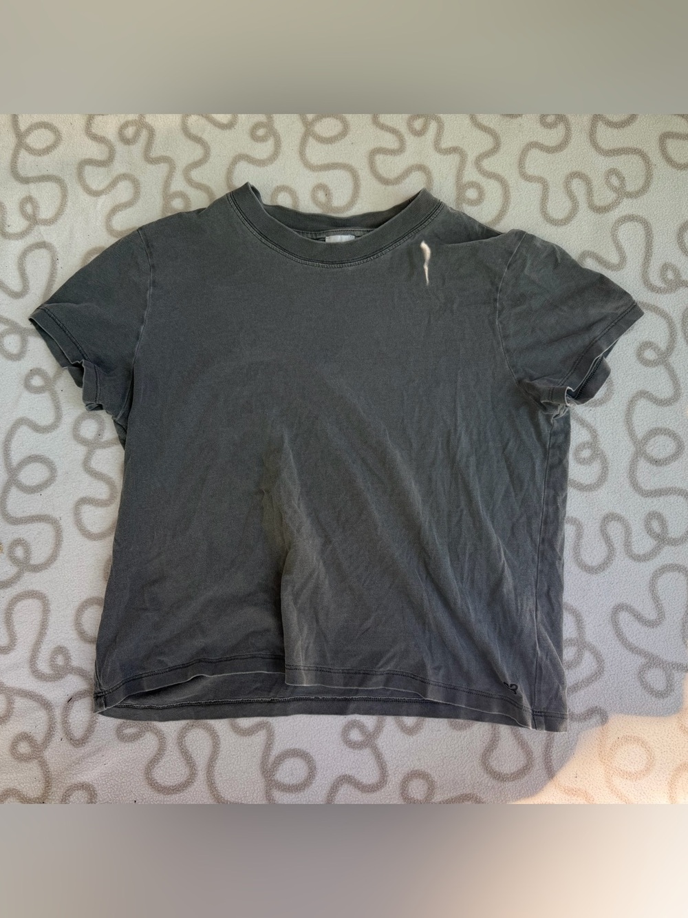 Sunday Best by Aritzia Charcoal Crop Tee